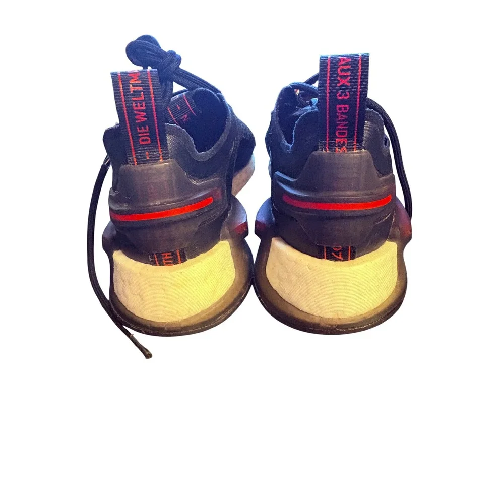 Adidas NMD_V3 Kids Core Black Solar Red Sneakers GY4287 Size 5.5Y